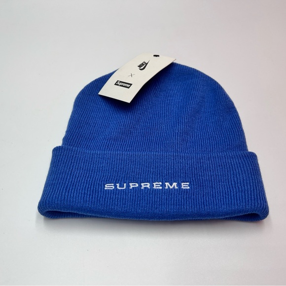 Supreme x Nike Snakeskin Beanie 'Blue' - Picture 13 of 13